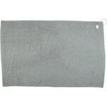 16" x 25"  Hemmed Color Towel - Free FedEx Ground Shipping - Gray