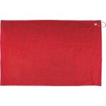 16" x 25"  Hemmed Color Towel - Free FedEx Ground Shipping - Red