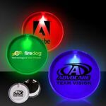 2" Lighted Glow LED Button Pin Badge -  