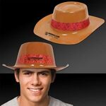 Buy Custom Printed Brown Plastic Cowboy Hat