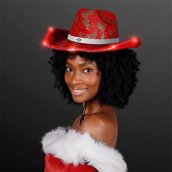 Main Product Image for Custom Printed Christmas Cowboy Hats