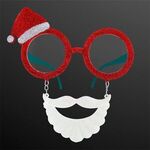 Funny Moustache Santa Glasses (NON-Light Up) -  