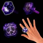1 3/8" Light Up Diamond Ring - Purple