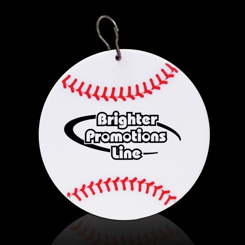 Main Product Image for Custom Printed Plastic Baseball Badge Medallion 2 1/2" 