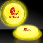 3" Self-Adhering Circle Shaped Light Up Glow Badge -  