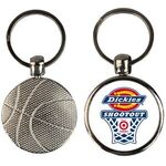 Basketball key tag - Silver