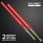 Double Sided Swords Sabers with Red LEDs and Sounds -  