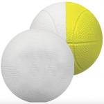 Foam Mini Basketballs - Two Toned Colors 4" - White/Yellow