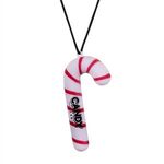 LED Candy Cane Necklace - White-red