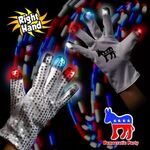 LED Light Up Glow Sequin Glove -  