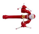 LED Santa Swivel Arms Spinner Wand - Red