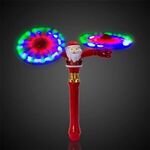 LED Santa Swivel Arms Spinner Wand -  