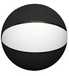Mini Rubber Basketball Two Color 5" - Black-white