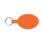 Oval Flexible Key Tag - Orange