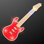 Red Guitar Flashing LED Light Pin -  