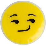 Smirk Emoji Chill Patch - Yellow