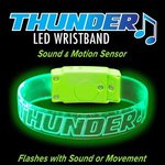 Sound Activated LED Wristband - Engraved -  
