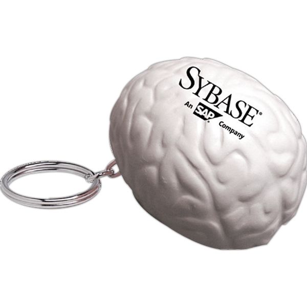 Main Product Image for Imprinted Squeezies Brain Keyring Stress Reliever