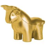 Squeezies® Gold Bull Stress Reliever - Gold