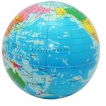 Squeezies® Printed Globe Stress Reliever - Multi Color