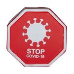 Squeezies® STOP COVID-19 Stress Reliever - Red-white