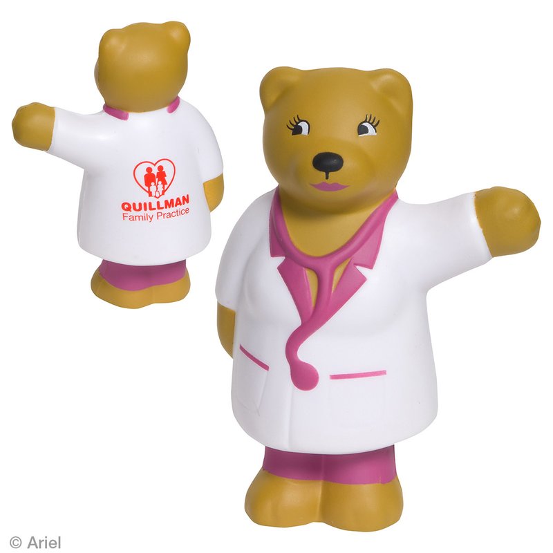 Main Product Image for Custom Printed Stress Reliever Nurse Bear