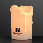 Buy Custom Printed Windproof LED Pillar Candle with Moving Flame