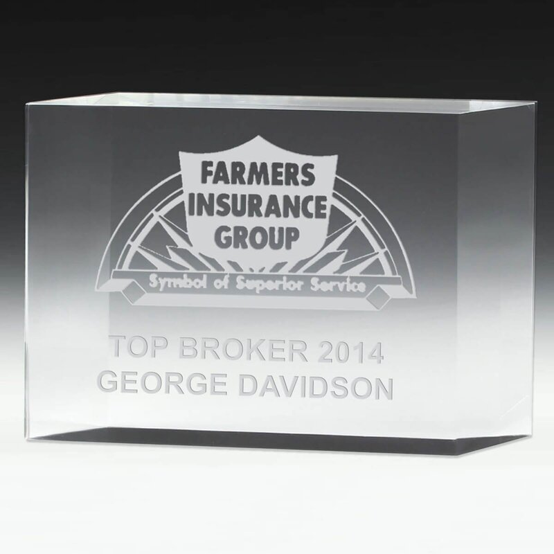 Main Product Image for 1 1/4 Thick Freestanding Acrylic Award - Laser