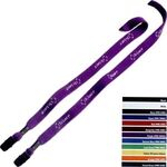 Buy 1/2" Cotton Double Bulldog Clip Lanyard