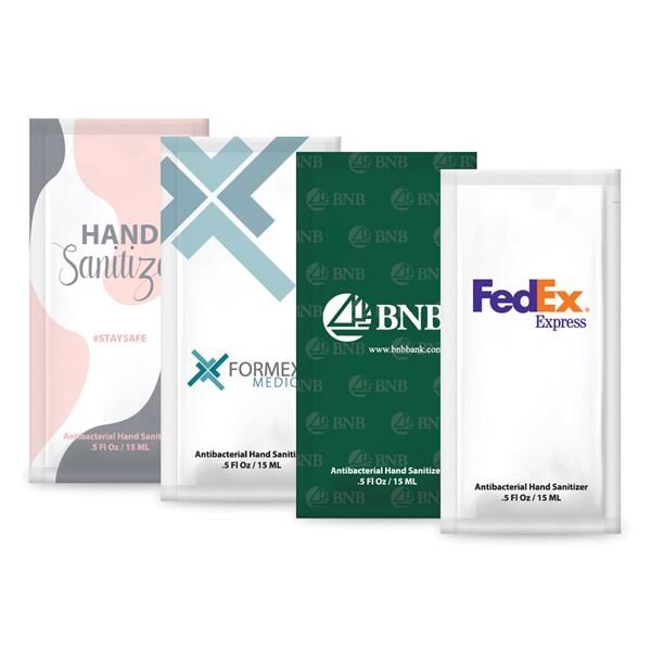 Main Product Image for Custom Printed Instant Hand Sanitizer Gel Pack 1/2 fl oz