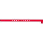 1/2" Wide Super Plastic Wristband - Red 185