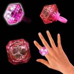 1 3/8" Light Up Diamond Ring - Pink