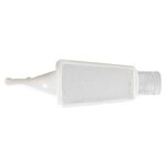 1 Oz. Hand Sanitizer In Silicone Holder - Clear with White