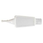 1 Oz. Hand Sanitizer In Silicone Holder - Clear with White