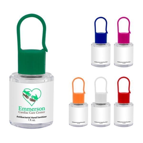 Main Product Image for 1 Oz Hand Sanitizer With Carabiner Cap