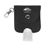 1 Oz. Hand Sanitizer With Leatherette Pouch - Black