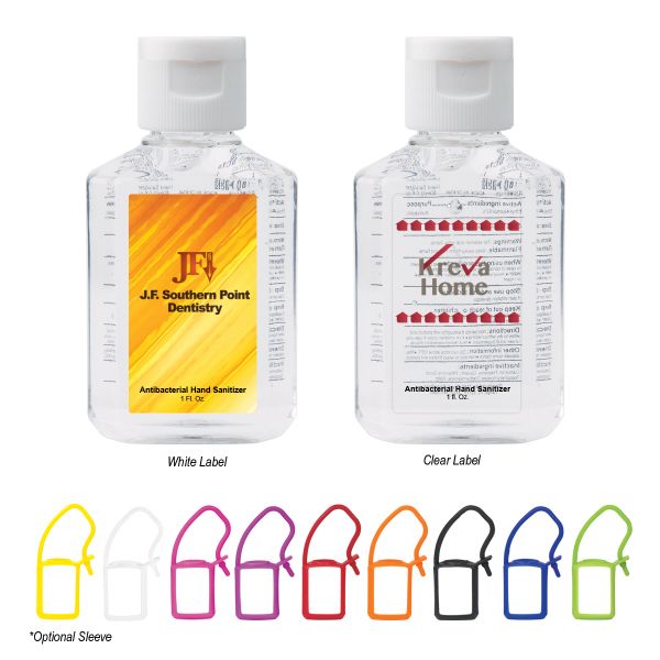 Main Product Image for Custom Printed 1 Oz. Hand Sanitizer 62% Ethyl Alcohol