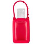 1 oz. Silicone Travel Sleeve Keychain Holder with Hand Sanitizer