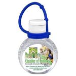 1 oz.Hand Sanitizer Antibacterial Gel with Adjustable Strap - Clear-white-royal Blue