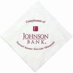 5"x5" White Linen Embossed Beverage Napkins - The 500 Line