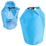 10-Liter Waterproof Gear Bag With Touch-Thru Pouch - Bright Blue