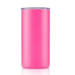 10 oz Copper lined vacuum insulated tumbler with lid - Pink