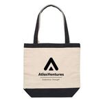 10 oz Cotton Canvas Boat Tote - Black