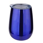 10 oz Stainless Steel Stemless Wine Glass - Metallic Blue
