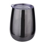 10 oz Stainless Steel Stemless Wine Glass - Metallic Titanium Gray