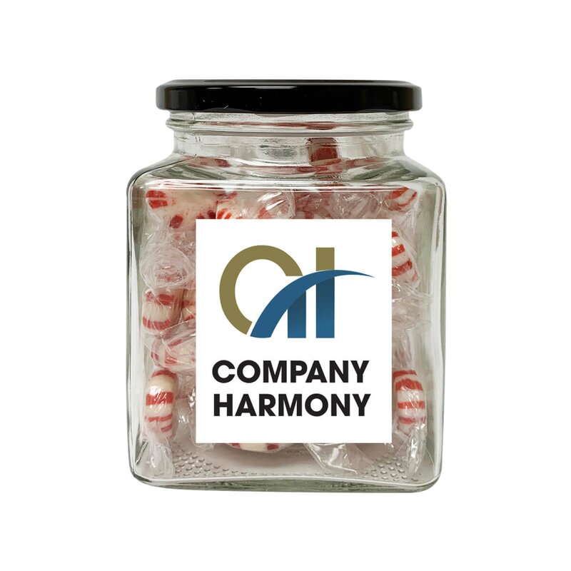 Main Product Image for Giveaway 10 Oz Glass Container With Starlite Mints