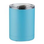 10 oz. Stainless Steel Low Ball - Sky Blue