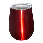 10 oz. Stemless Vacuum Wine Tumbler w/ Lid - Red