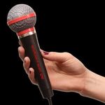 10" Plastic Toy Microphone - Black-silver