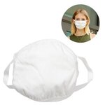 100% Cotton 4-Layer Reusable Adjustable Custom Face Mask - White
